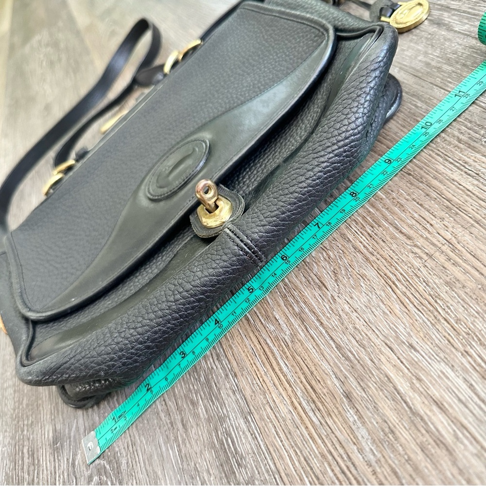 DOONEY AND BOURKE Vintage Black Leather Shoulder Bag Purse AWL - Picture 5 of 16